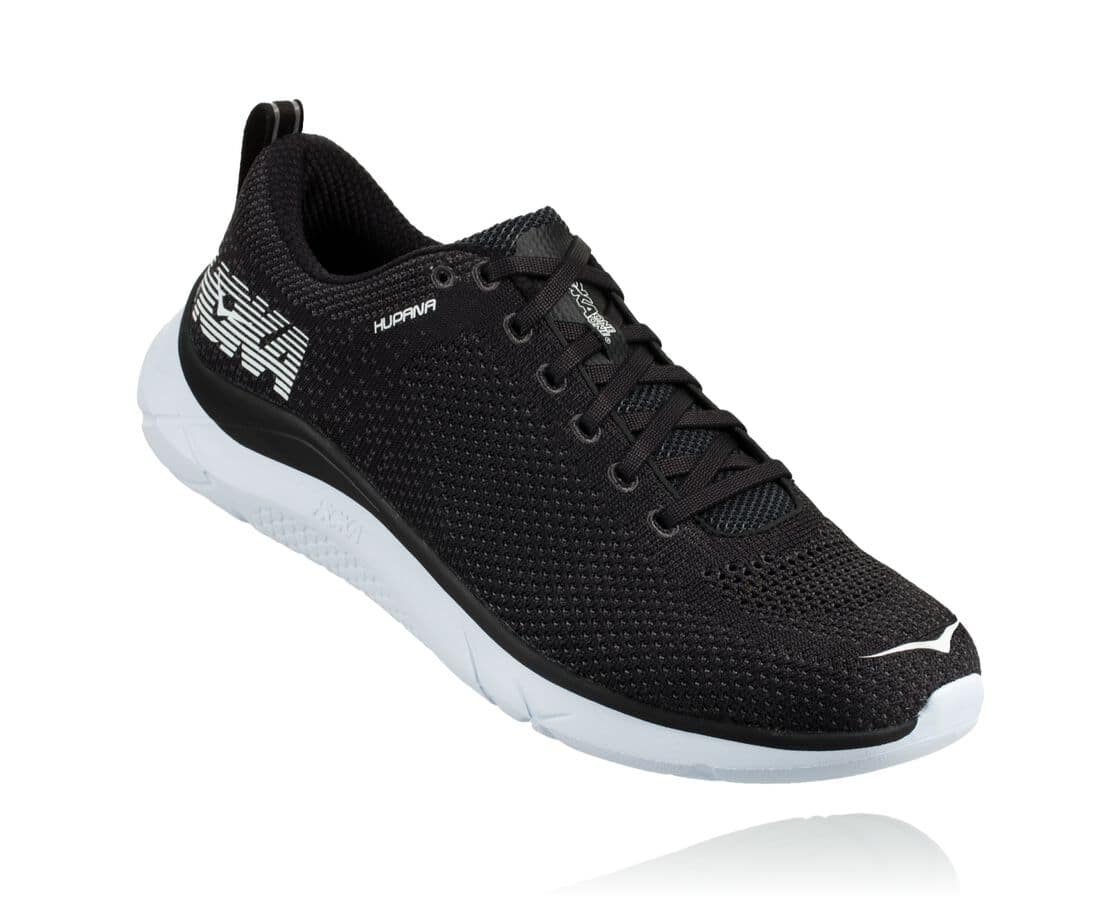 Hoka One One Hupana 2 Herren Straßenlaufschuhe Schwarz / Weiß | (DE-8642NJEHW)